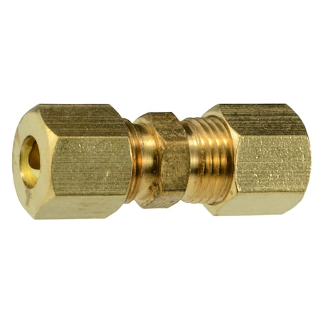 Midwest Fastener 1/4" OD x 1/4" OD Brass Compression Unions 3PK 34501